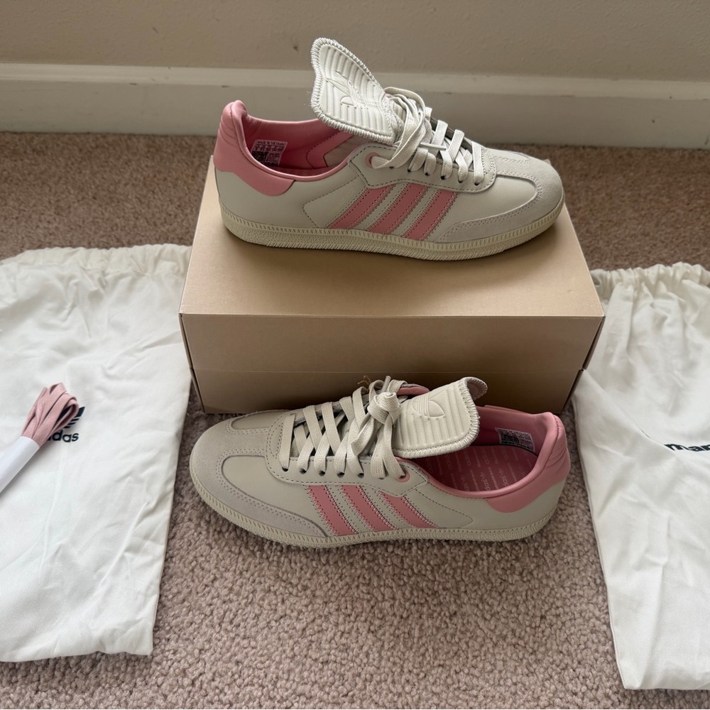 Adidas Samba Pharrell Humanrace Aluminium Pink Sneakers Men 6 Women 7